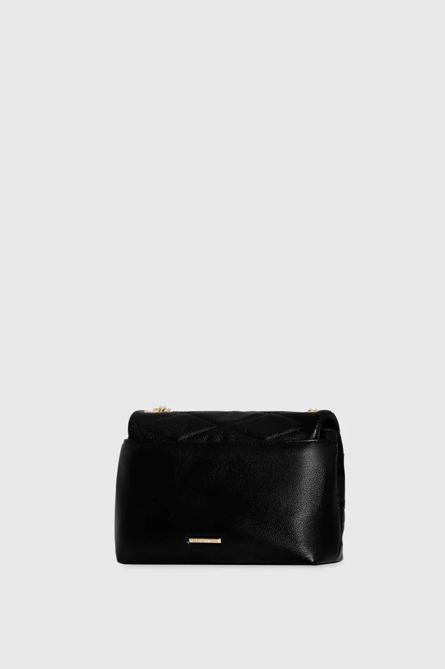 Rebecca Minkoff Edie Crossbody With Diamond Quilt Black Women Crossbody Bags