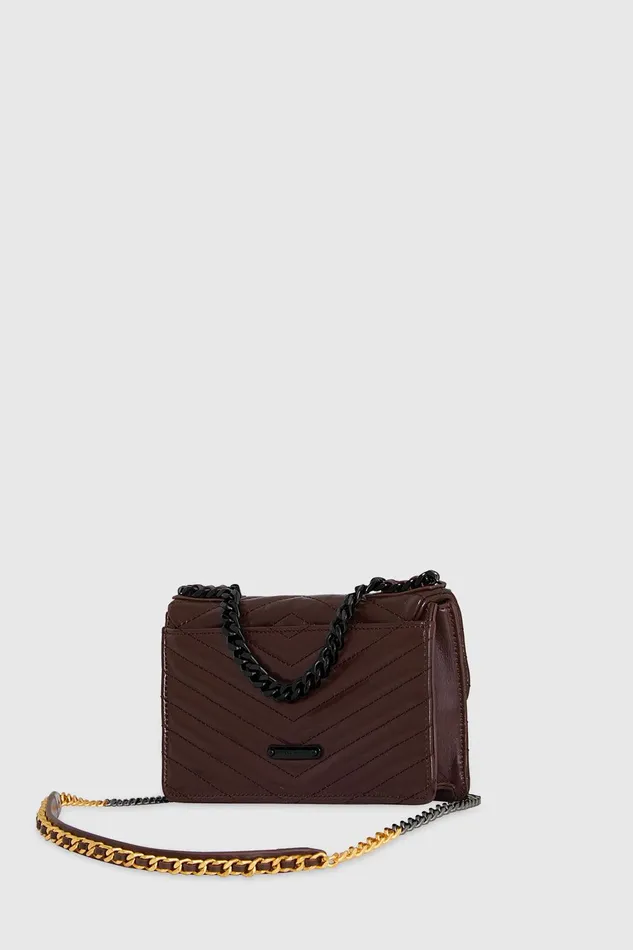 Rebecca Minkoff Edie Mini Crossbody On A Chain Brandy Women Crossbody Bags