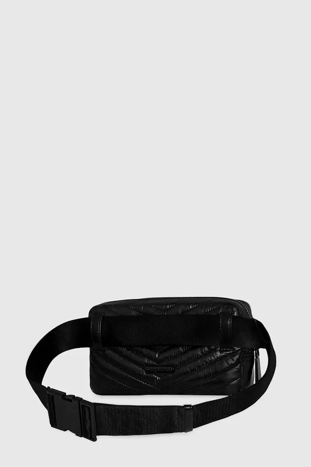 Rebecca Minkoff Edie Nylon Belt Bag Blackblack Shellac Women Belt Bags