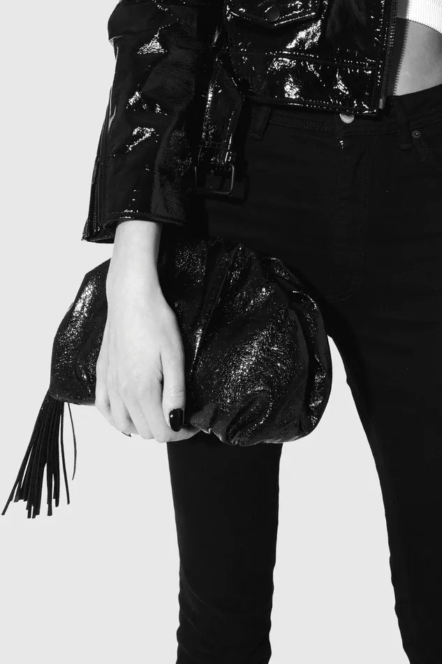 Rebecca Minkoff Ruched Clutch Champagne Women Clutches