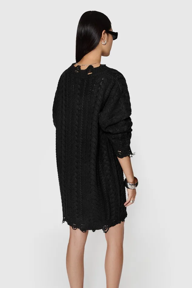 Rebecca Minkoff Sloane VNeck Dress Black Women Dresses