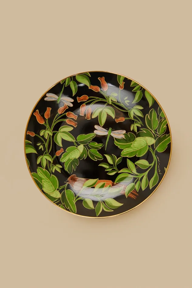 Romantic Bird Dessert Plate Women Farm Rio Happiness A La Table