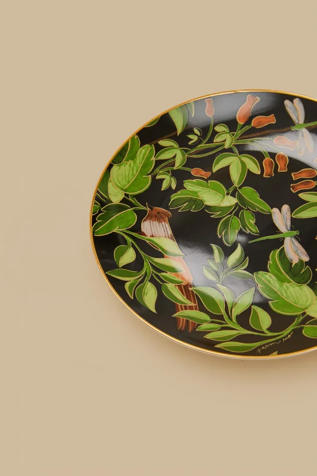 Romantic Bird Dessert Plate Women Farm Rio Happiness A La Table