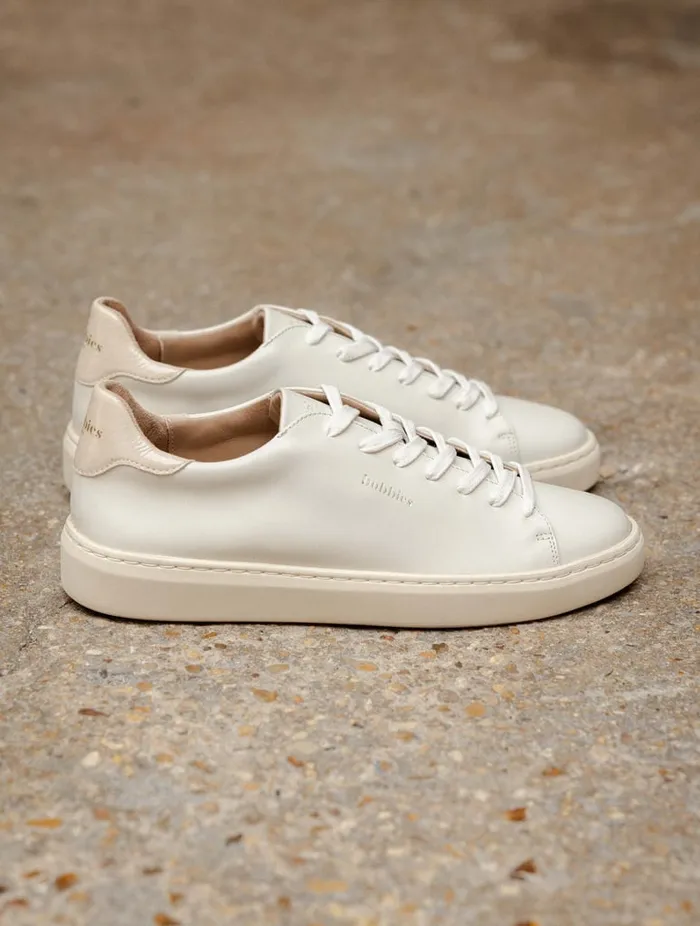 Sanna Off White and Chantilly Women Bobbies Sneakers