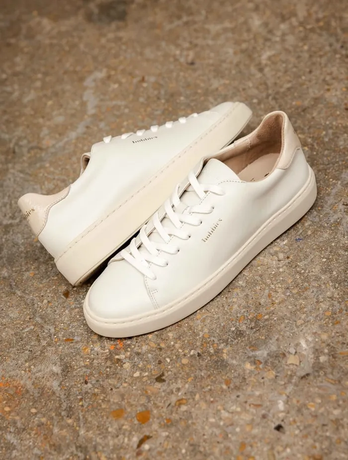 Sanna Off White and Chantilly Women Bobbies Sneakers