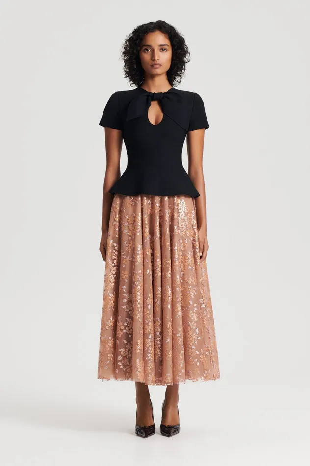 Scanlan Theodore Skirts Women TINSEL FLORAL SKIRT SPICE