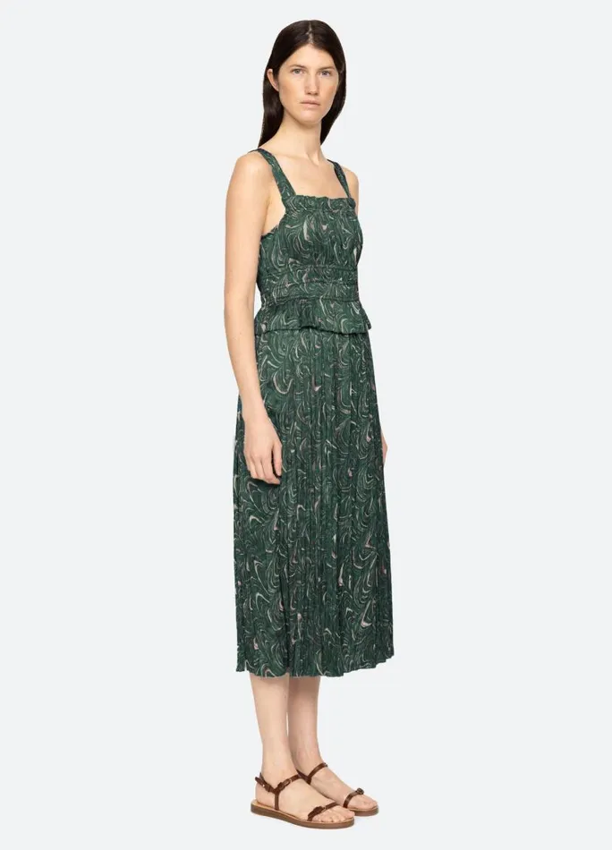 Sea New York Dresses Women Amara Ruched Dress Green