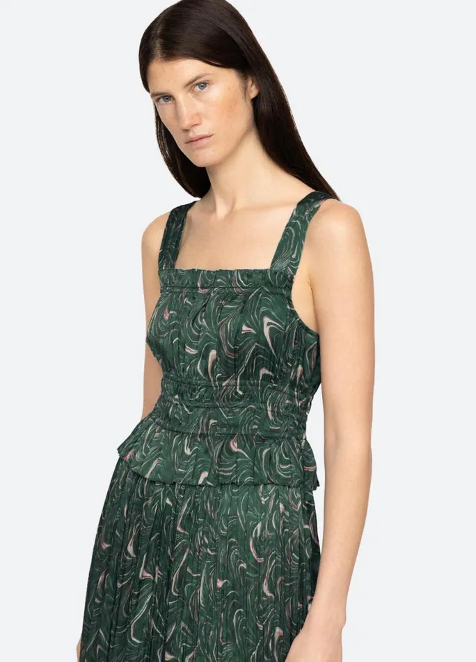 Sea New York Dresses Women Amara Ruched Dress Green