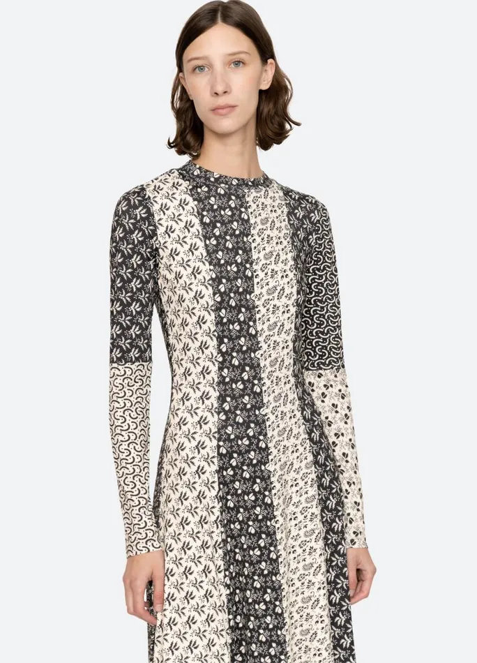 Sea New York Dresses Women Panna LS Dress Black