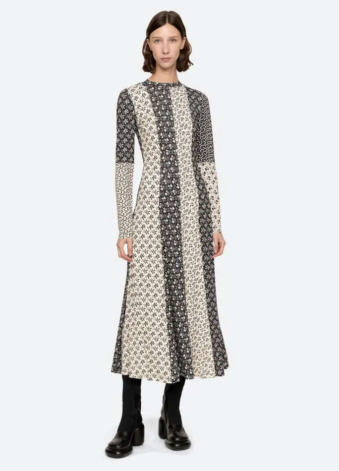 Sea New York Dresses Women Panna LS Dress Black