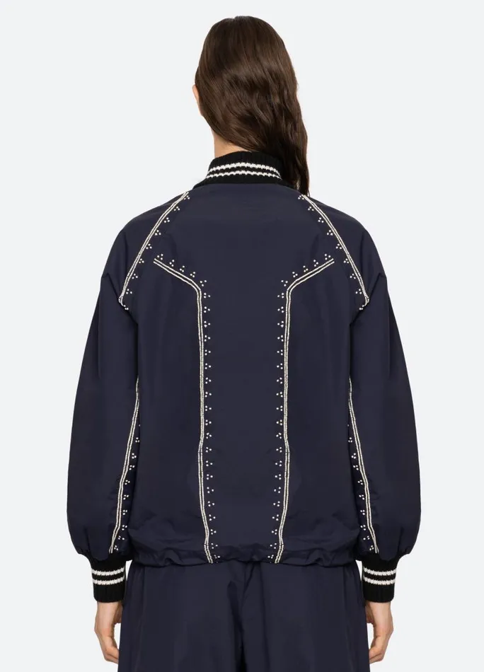 Sea New York Outerwear Women Mille Windbreaker Navy Sea New York Outerwear Women Mille Windbreaker Navy