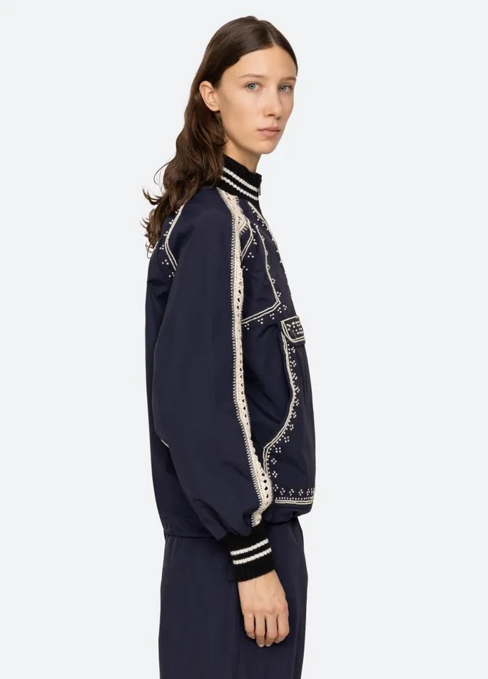 Sea New York Outerwear Women Mille Windbreaker Navy Sea New York Outerwear Women Mille Windbreaker Navy