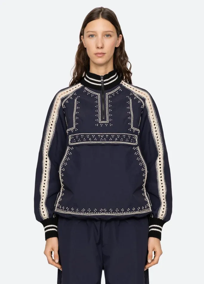 Sea New York Outerwear Women Mille Windbreaker Navy Sea New York Outerwear Women Mille Windbreaker Navy