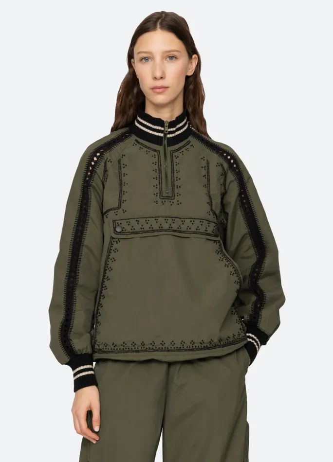 Sea New York Outerwear Women Mille Windbreaker Navy Sea New York Outerwear Women Mille Windbreaker Navy