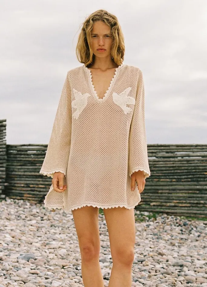 Sea New York Swimwear Women Sally Coverup Tan Sea New York Swimwear Women Sally Coverup Tan