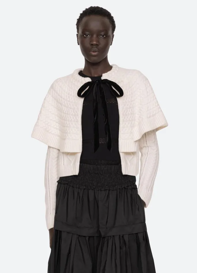 Sea New York Tops Women Caleb Cardigan Ivory Sea New York Tops Women Caleb Cardigan Ivory
