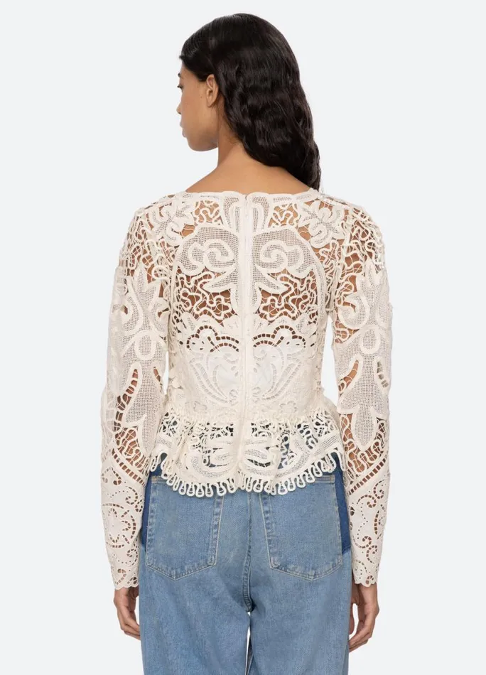 Sea New York Tops Women Gianna LS Top Bone