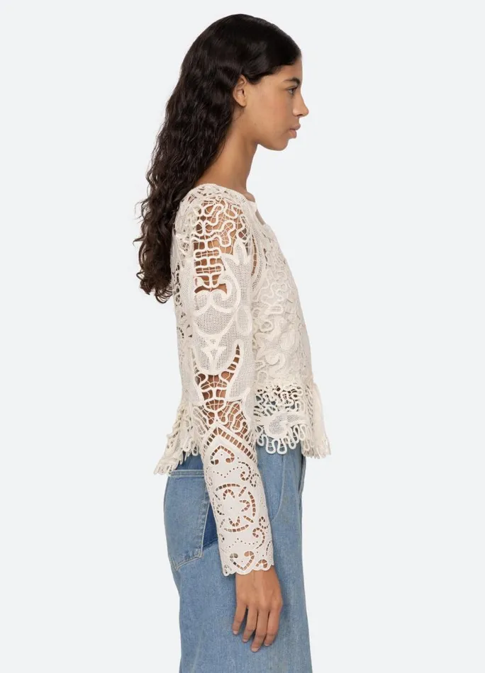 Sea New York Tops Women Gianna LS Top Bone
