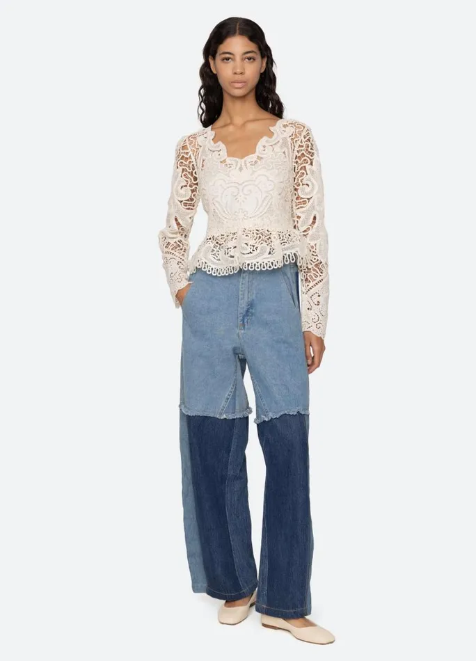 Sea New York Tops Women Gianna LS Top Bone