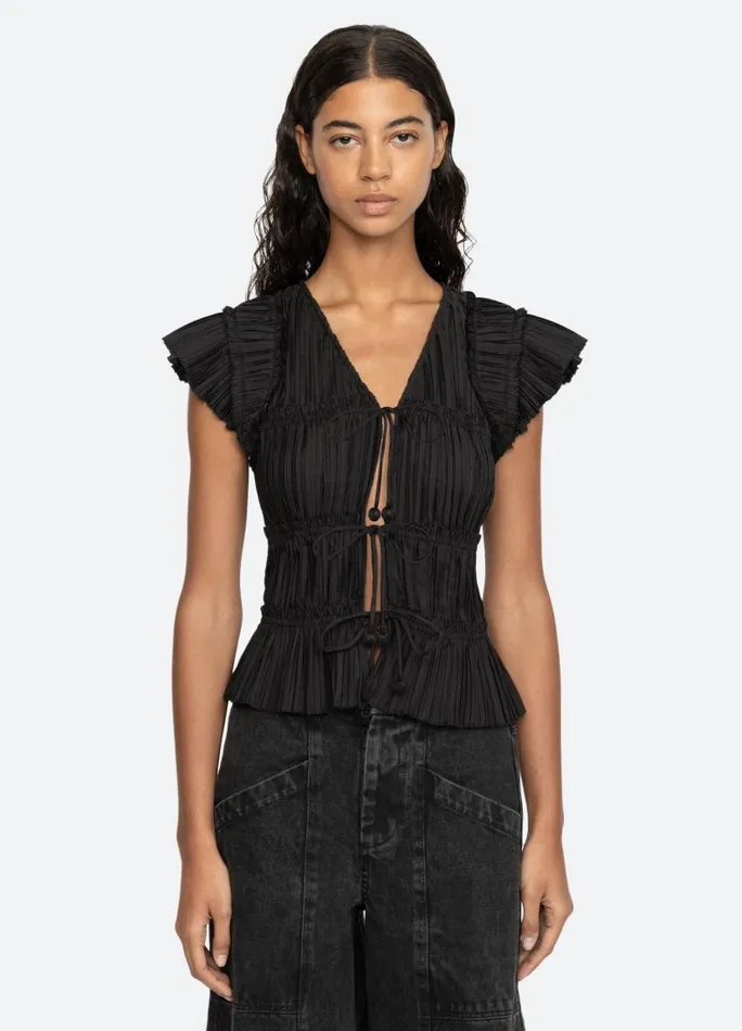 Sea New York Tops Women Parcie Top Black