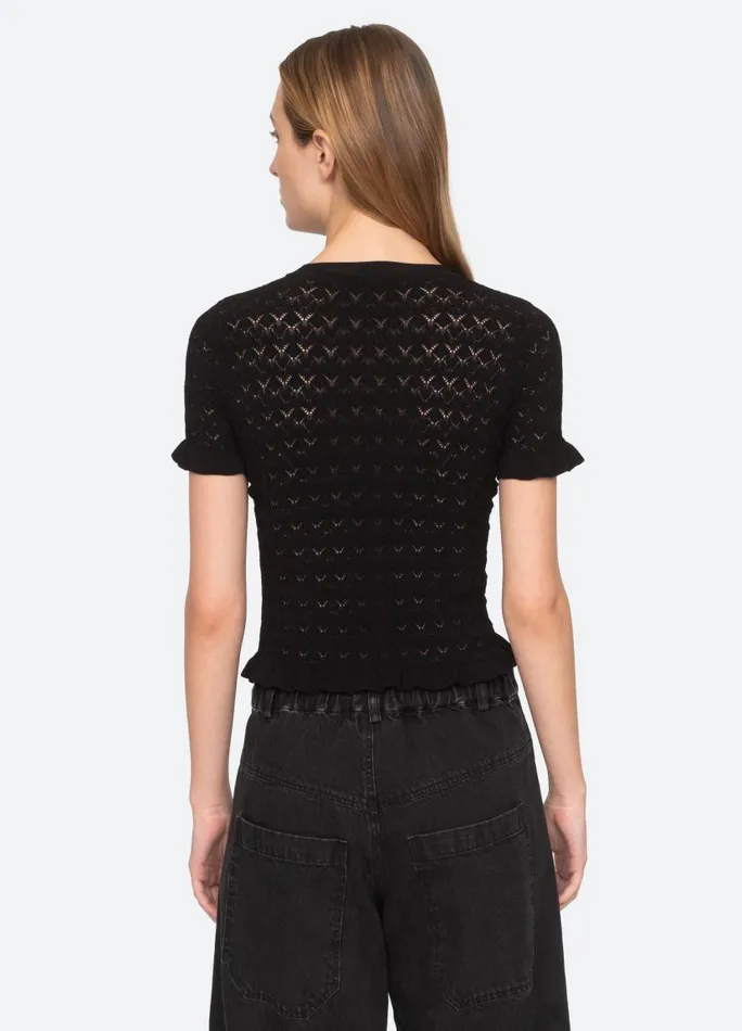 Sea New York Tops Women Rue SS Sweater Black