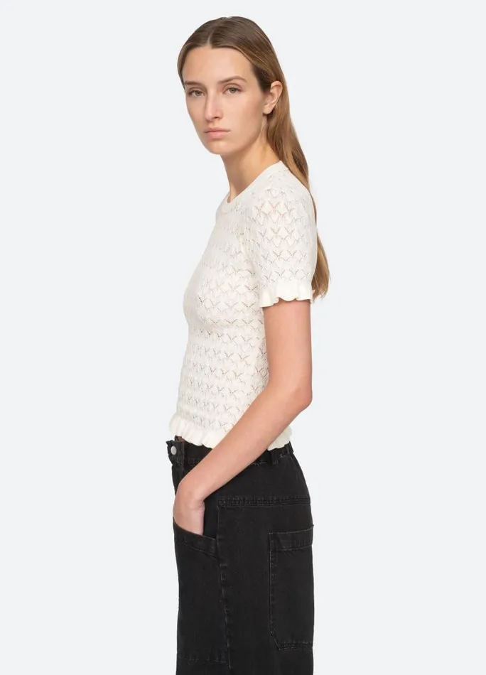 Sea New York Tops Women Rue SS Sweater Black