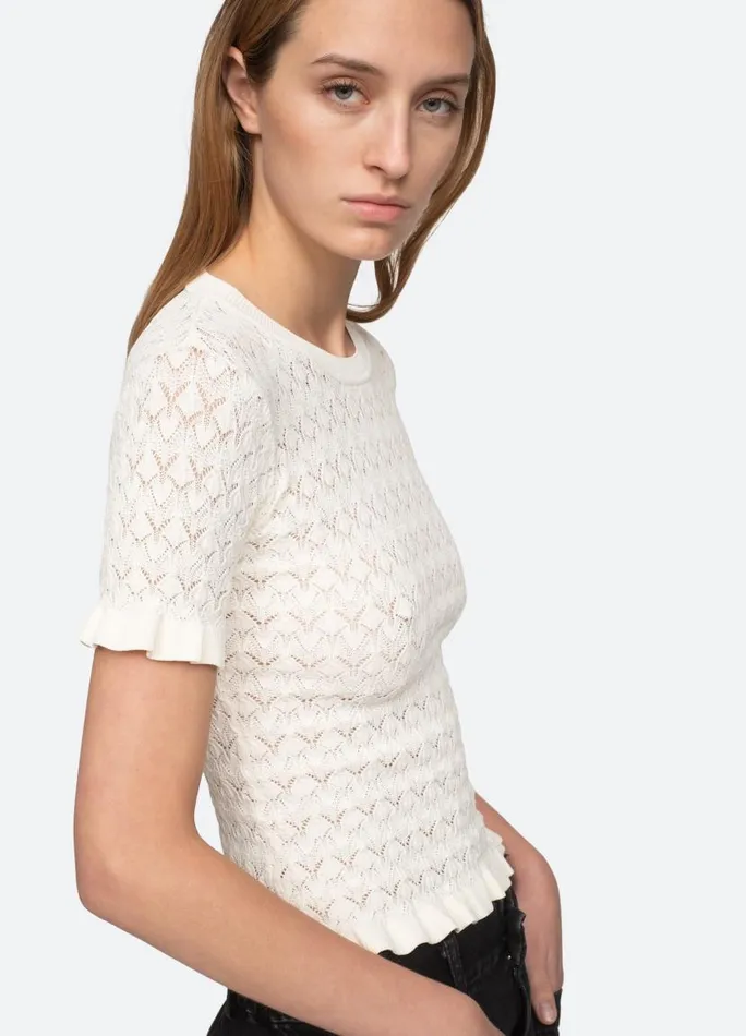 Sea New York Tops Women Rue SS Sweater Black