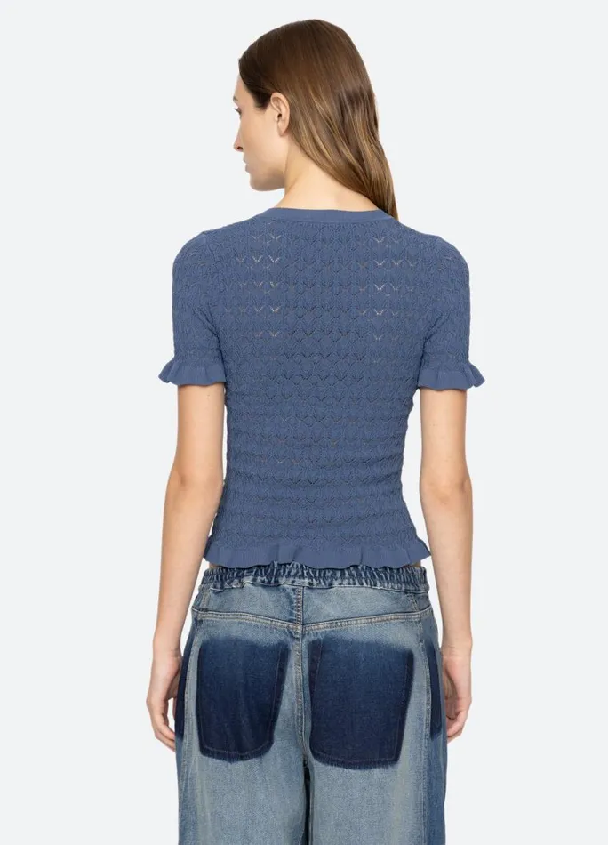 Sea New York Tops Women Rue SS Sweater Black