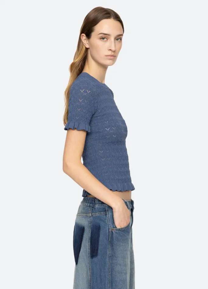 Sea New York Tops Women Rue SS Sweater Black