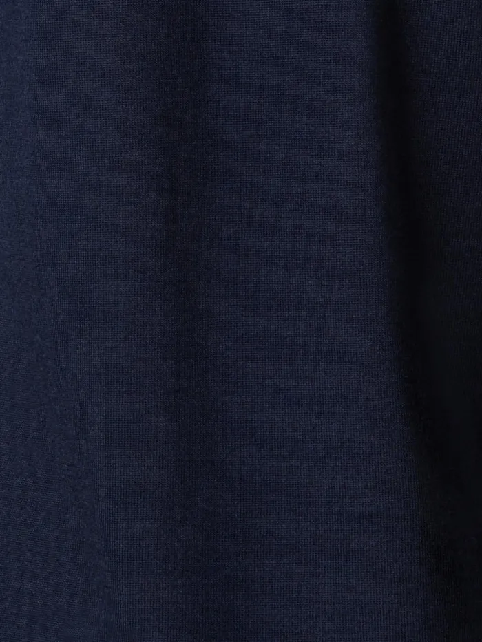 Seamless Cashmere Silk Knit VNeck Pullover Navy Women Akris Knitwear