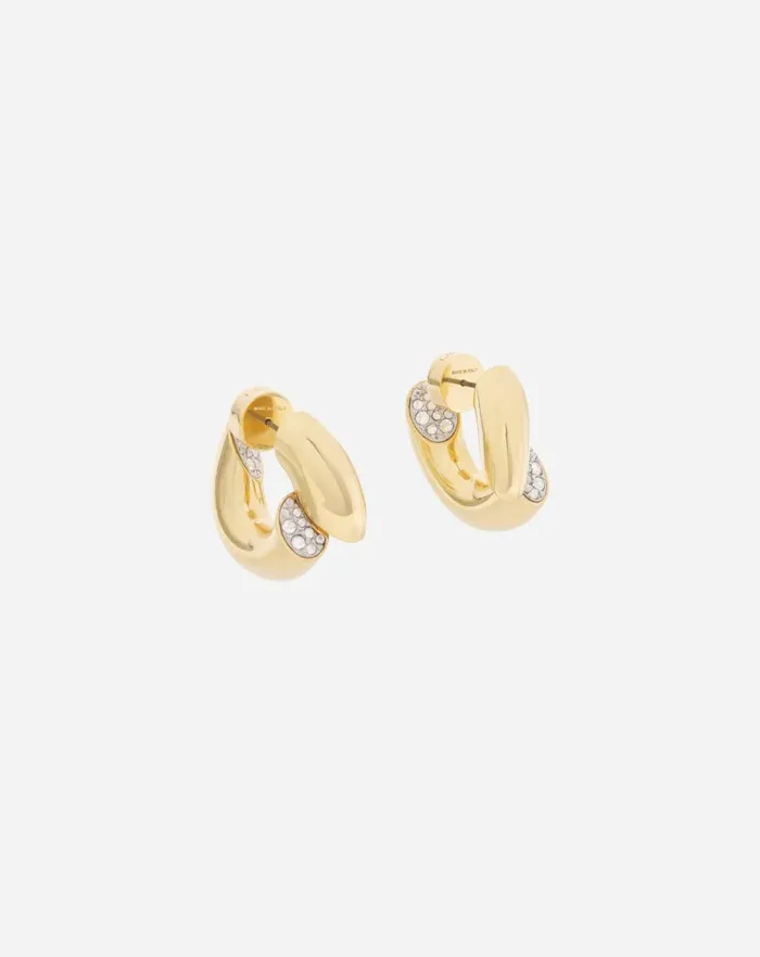 Sequence By Lanvin Rhinestone Earrings Goldcrystal Women Lanvin Jewelry
