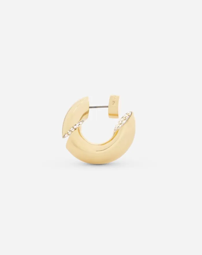 Sequence By Lanvin Rhinestone Earrings Goldcrystal Women Lanvin Jewelry