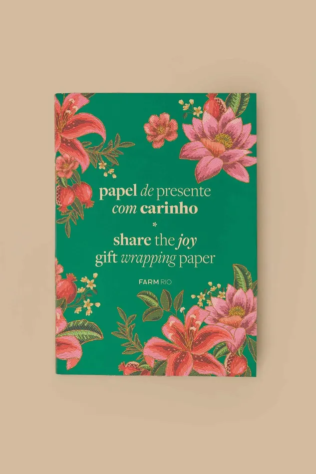 Share The Joy Giftwrap Paper Set Women Farm Rio Gifts