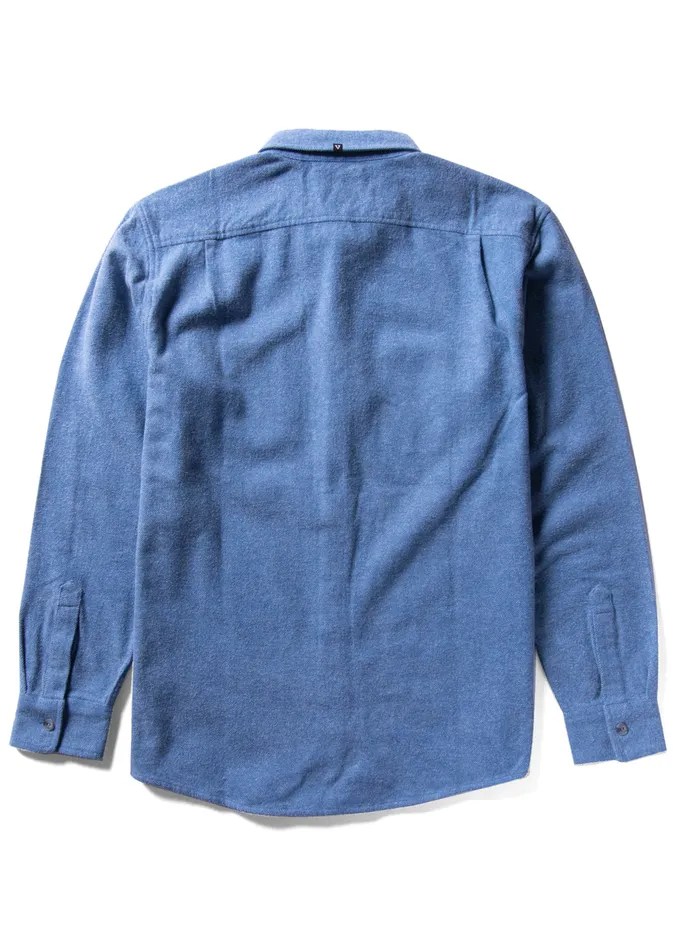 Shaver Ls Flannel Atlantic Blue Shirts and Flannels Vissla Men Shaver Ls Flannel Atlantic Blue Shirts and Flannels Vissla Men