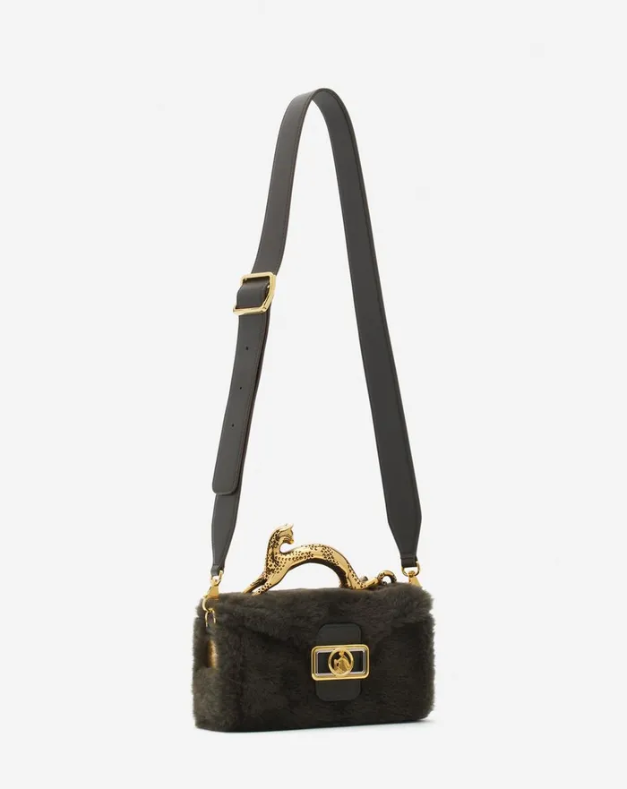 Shearling Nano Pencil Cat Bag Loden Women Lanvin Crossbody Bags and Shoulder Bags Shearling Nano Pencil Cat Bag Loden Women Lanvin Crossbody Bags and Shoulder Bags