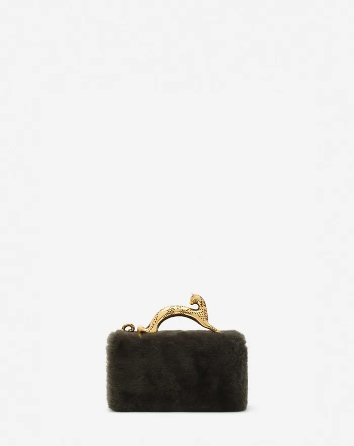 Shearling Nano Pencil Cat Bag Loden Women Lanvin Crossbody Bags and Shoulder Bags Shearling Nano Pencil Cat Bag Loden Women Lanvin Crossbody Bags and Shoulder Bags