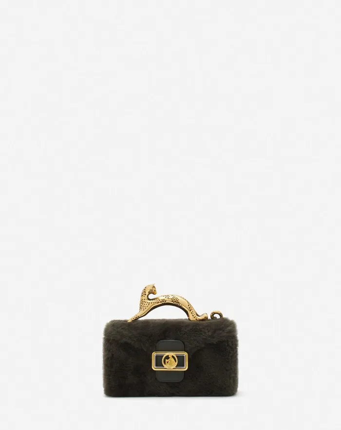 Shearling Nano Pencil Cat Bag Loden Women Lanvin Pencil