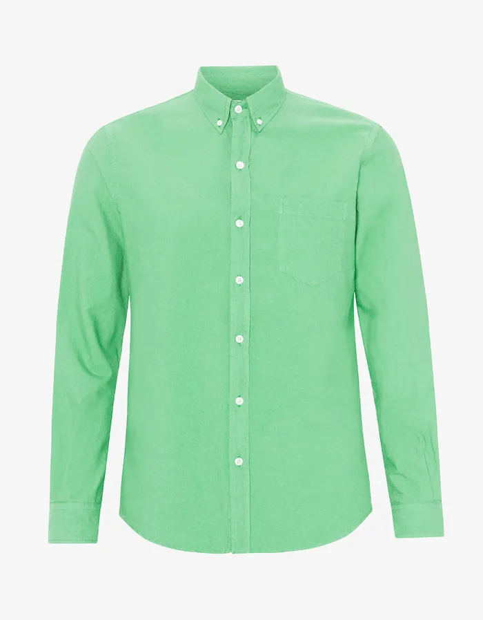 Shirts Colorfulstandard Men Organic Button Down Shirt 8211 Spring Green