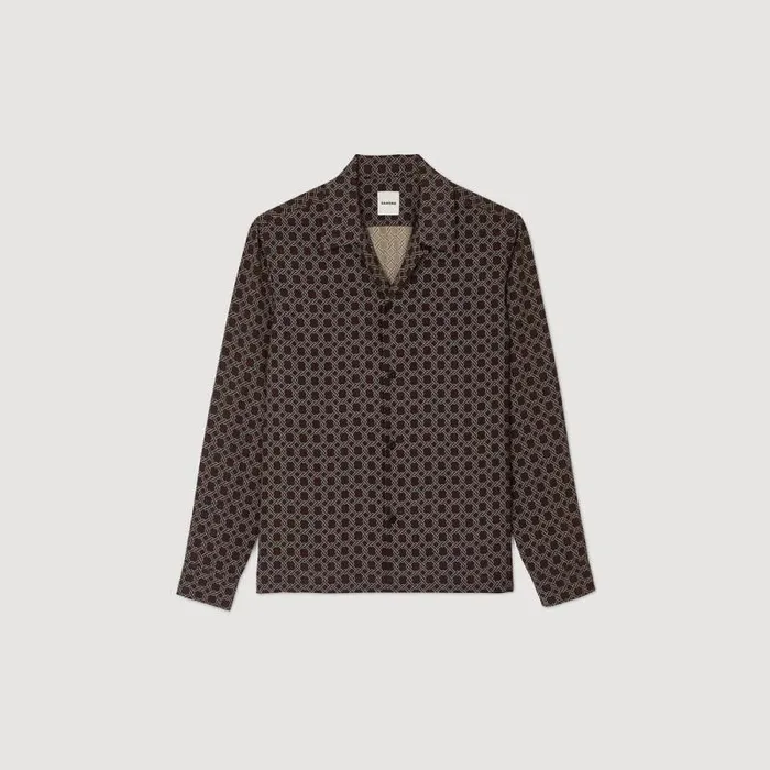 Shirts Men SANDRO Loosefit Shirt Brown