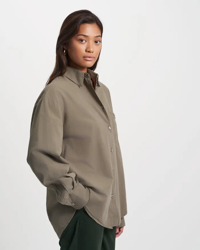 Shirts Women Organic Oversized Shirt 8211 Navy Blue Colorfulstandard