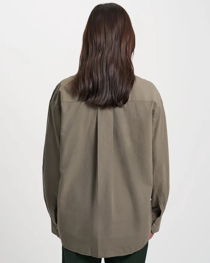 Shirts Women Organic Oversized Shirt 8211 Navy Blue Colorfulstandard