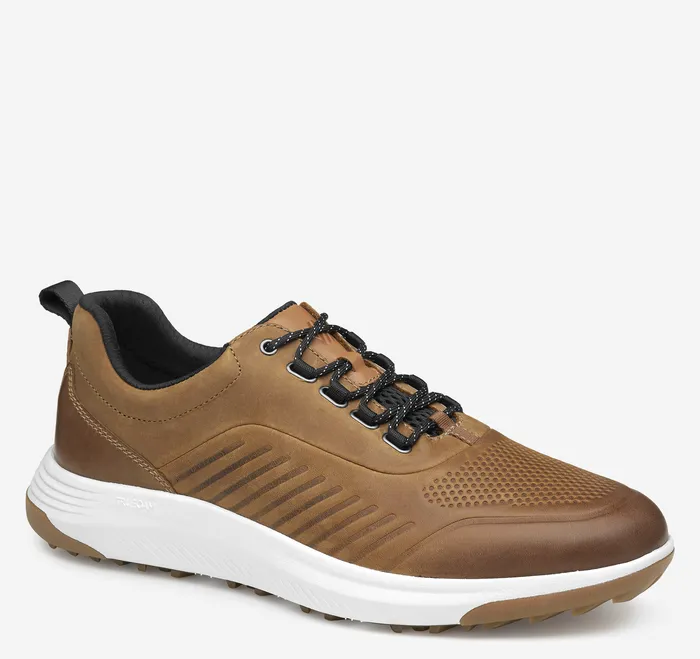 Shoes Amherst GL1 Luxe Hybrid Tan Oiled Waterproof Full Grain Johnston and Murphy Men