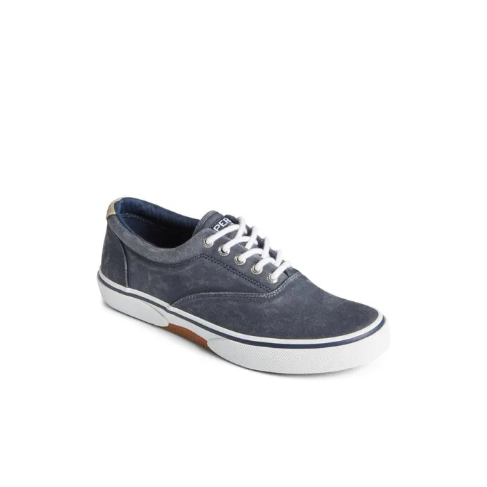 Shoes Men Sperry Halyard CVO Salt Washed Sneaker Navy