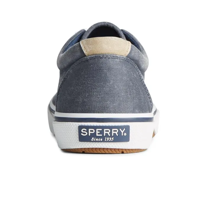 Shoes Men Sperry Halyard CVO Salt Washed Sneaker Navy