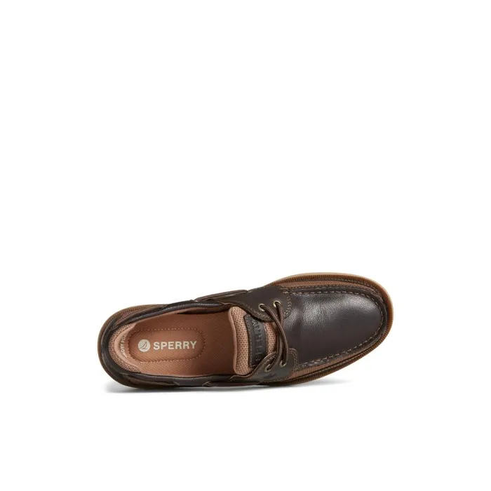 Shoes Men Sperry Surveyor 2Eye Boat Shoe Dark Brown