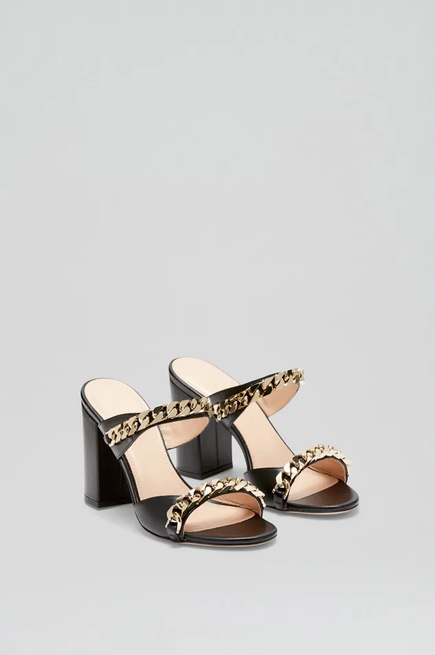 Shoes SANDAL WITH CHAINS DETAIL 95 BLACK Scanlan Theodore Women