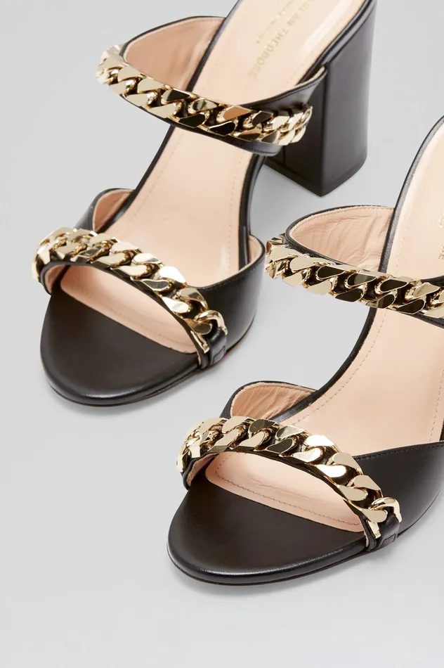 Shoes SANDAL WITH CHAINS DETAIL 95 BLACK Scanlan Theodore Women