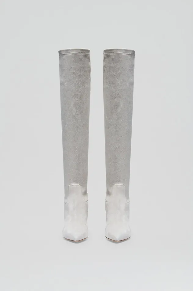 Shoes STRETCH SUEDE OVER THE KNEE BOOT 85 STONE Scanlan Theodore Women