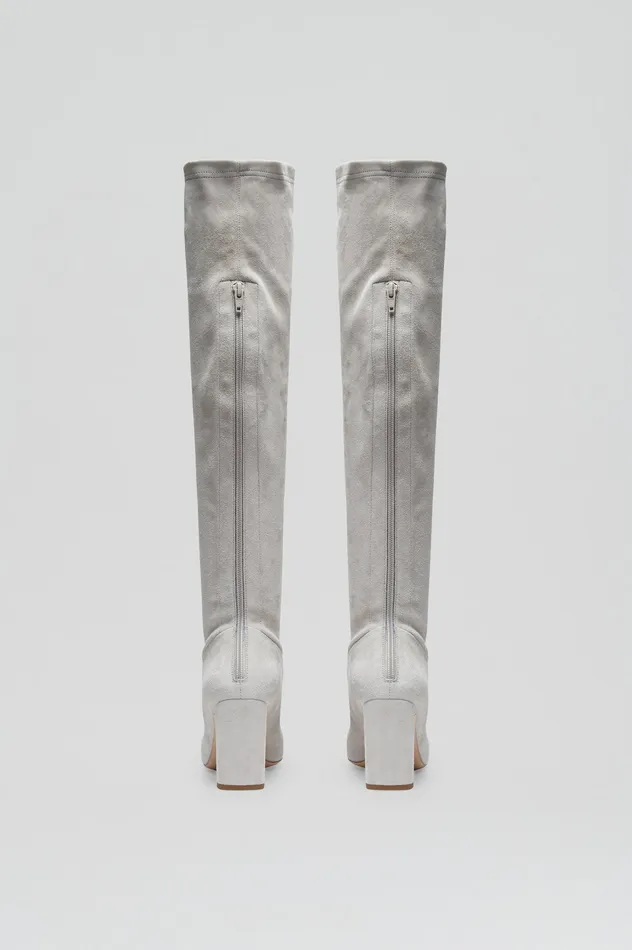 Shoes STRETCH SUEDE OVER THE KNEE BOOT 85 STONE Scanlan Theodore Women
