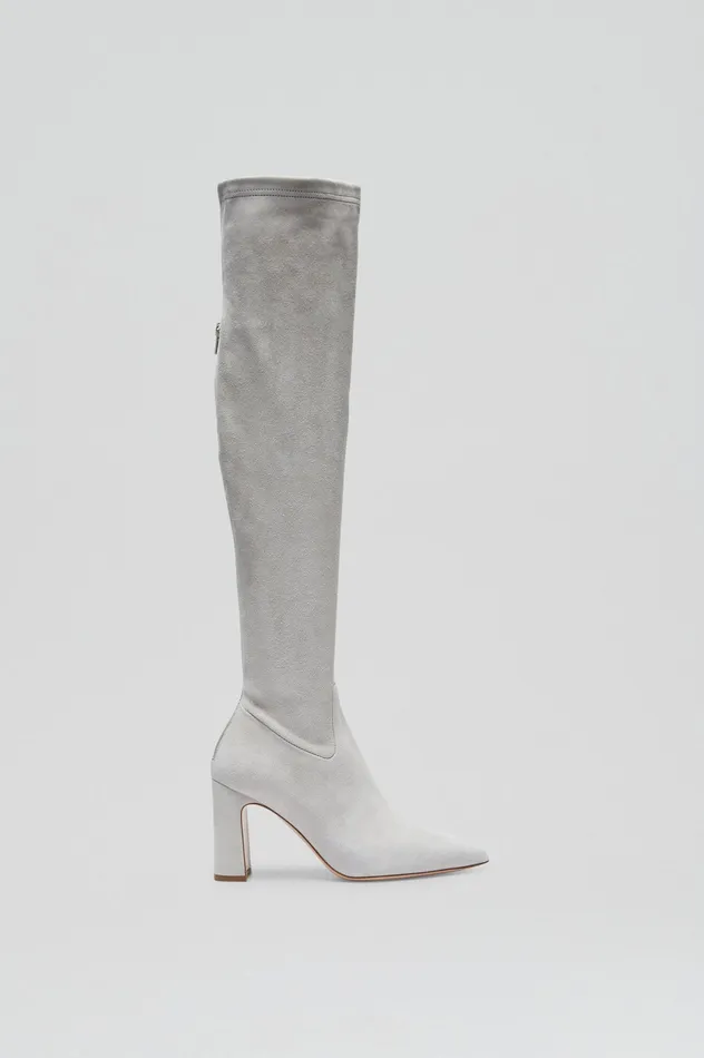 Shoes STRETCH SUEDE OVER THE KNEE BOOT 85 STONE Scanlan Theodore Women